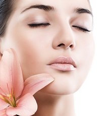 women's health & couple fertility. Library Image: Face and Flower